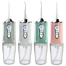 Oral Irrigator USB 3 Modes Cleanable Battery Operated Jet Cordless Advanced Portable Powerful Cleaner Nozzles for Braces