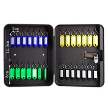 Organizer Key Cabinet Security Box Durable Multifunction With Lock Office Wall Mounted Metal Colorful Tags Home Portable