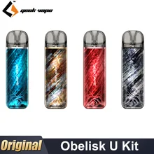 Original GeekVape Obelisk U Kit 20W Vape 2ml Pod Cartridge 950mAh Battery 0.7ohm/1.1ohm Coil MTL Vaporizer Electronic Cigarette