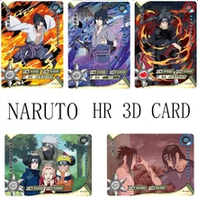 Original Naruto Hr Series 3D Card Holder Orochimaru Uchiha Obito Anime Characters bronzing Game Collection Card Kids Toys Gift