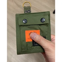Original Spot Diurnal MDNS Shawn Yue Joint Green Canvas Zero Wallet Card Package Pouch Tooling Accessories For Men And Women