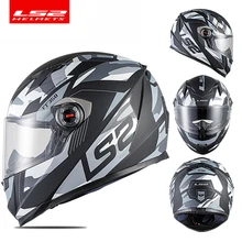 Original full face motorcycle helmet LS2 FF358 motocross racing man woman casco moto casque ECE Approved 4 star certification