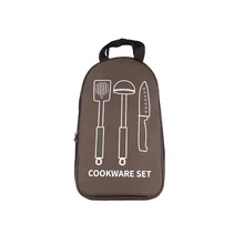 Outdoor Camping Cookware Container Bag Portable Tableware Kitchen Cooking Utensil Organizer Travel BBQ Storage Bag 36x20.5x6cm