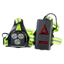 Outdoor Sports Lights Straps Chest Lights Cycling Camping Lamps Night Warning Front Chest Lamp For Fishing Hiking Running
