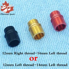 Outer Tube Metal Thread Adapter 12mm CW To 14mm CCW Or 12mm CCW To 14mm CCW M4 G17 Pipe Conversion Thread Black Red Gold
