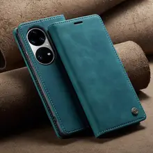 P50 Pro Leather Case On For Huawei P 50 P50pro Luxury Magnetic Flip Wallet Phone Bag For Huawei P50 Pro JAD-AL50 ABR-AL00 Coque
