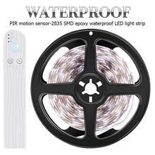 PIR LED Kitchen Cabinet Light Motion Sensor LED Strip Waterproof Battery Closet Lamp Ribbon LED Lights Tape Decoration Lighting