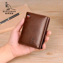 PU Leather Wallets for Men Card Holder Wallet RFID Blocking Mini Business Credit ID Card Badge Holder Cover Man Coin Purse