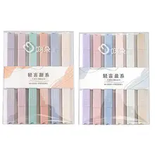 Pastel Highlighter Double End Bible Highlighters And Pens No Bleed 6 Pcs Fast Dry & Easy To Hold Highlighter Set School Supplies