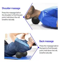 Peanut Massage Ball Set Lacrosse Ball Physical Trigger Point Therapy Myofascial Release Muscle Knots Yoga Crossfit Self Massage