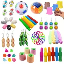 Personality Fidget Toys Anti Stress Set Strings Relief Adults Children Sensory Squishy Antistress Relief Anti Stress Figet