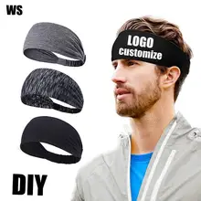 Personalized DIY custom logo headband sports training tennis fitness running basketball running hairband style for men and women