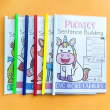 Phonics Sentence Building Pre K 1st Grade Learning English Workbooks for Kids Book Sets In English Books Classroom Supplies