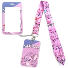 Pink Stitch Lilo Classical Style Lanyard For keys The 90s Phone Working Badge Holder Neck Straps With Phone Hang Ropes webbings