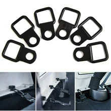 Point Anchor Tie-down D-ring Replacement Black Lashing Loop Parts For Jeep Wrangler JK JKU 2007-2018 Heavy Duty
