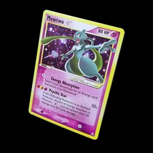 Pokemon Mewtwo Gold Star 103/110 EX Holon Phantoms DIY Flash Card Cards Game Pokemon Collection Cards Gift Kids Toys
