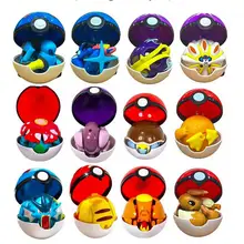 Pokemon Poke Ball Anime Character Pikachu Charmander Litten Rockruff Pokeball Pokeball Variation Toy Action Model Gift.