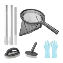 Pool Cleaning Kit Hot Tub Accessories Pool Skimmer Net Attachment with Gloves for Cleaning Swimming Pool Hot Tub Spa Etc