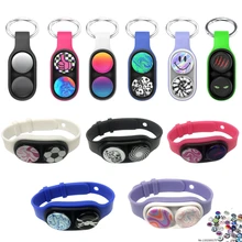 PopPuck Fidget Toys Poping Sockets Keychain Bracelet Bounce Elastic Magnetic Fingertip Sensory Antistress EDC Toy For Adult Kids