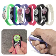 Poppuck Fidget Hand Spinner Series Elastic Magnet Toys Colorful Decompression Toy Fidget Toys For Adults Kids Christmas Gifts