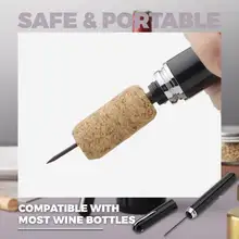 Portable Air Pump Wine Bottle Opener Safe Pin Cork Remover Bar Tools Air Pressure Wine Bottle Corkscrew Kitchen Gadgets Acces