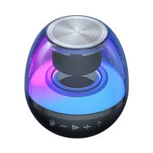 Portable Wireless Desktop Speaker Bluetooth Colorful Glowing Subwoofer AI Smart Multi-Function Audio Support TF Card