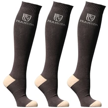 Pramoda 3 Pack Braun Horse Riding socks men and women Knight Long Socks Equestrian boots long sport socks