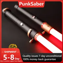 PunkSaber Lighsaber Heavy Dueling Smooth Swing 12 Sound RGB Infinite Color Changing Xenopixel Lightsaber FX-FOC Jedi Laser Sword