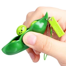 Push Its Bubbles Fidget Toys Pack Anti Stress Hand Toys Peas Beans Pops Toy Keychain Educational Simple Dimple Toys for Children