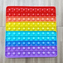 Puzzle Large 20Cm Digital Silicone Adult Child Educational Puzzle Anti-Stress Relieve Soft Squishy Push Bubble Squeeze Kids Toys