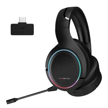 Python Fly X6 Pro Headset 2.4G Wireless Gaming Headset with 3D Stereo Surround Sound Detachable Mic 3D stereo Gaming Headphone
