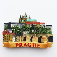 QIQIPP Czech Republic Prague landmarks tourist souvenir magnetic stickers refrigerator stickers