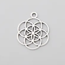 RAINXTAR Fashion Alloy Hollow Knot Charms Circles Charms 20*26mm 20pcs AAC1965
