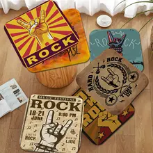 ROCK Gesture Nordic Printing Seat Pad Household Cushion Soft Plush Chair Mat Winter Office Bar Cushion Pads