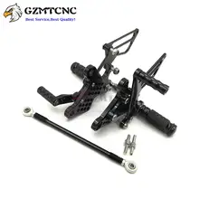 Racing CNC Billet Adjustable Rearsets Footrest Foot Pegs Rear Sets for Kawasaki ZX-6R ZX6R 2009 - 2015 2014 2013 2012 2011 2010