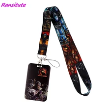 Ransitute R2112 Cartoon Figure Fashion Lanyard ID Badge Holder Bus Pass Case Cover Slip Bank Credit Card Holder Strap Cardholder