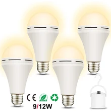 Rechargeable Emergency LED Bulb Multi-Function Battery Backup Emergency Light For Power Outage Camping Outdoor 12W 90W Equivalen