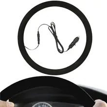 Rechargeable Heated Steering Wheel Covers For Cars 12V Steering Wheel Cover Auto Steering Wheel Protector Cover With Heater