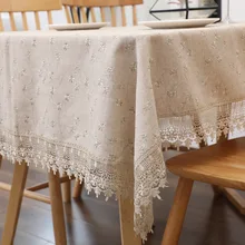 Rectangular Table Cloth Embroidered Floral Tablecloth for Table Cotton nappe de table Lace Table Cover tapete mantel mesas