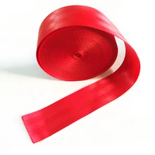 Red 3M-30M Car Seat Belt Webbing Car Modified 3C Standard Certified Child Safety Belt Car Accessories