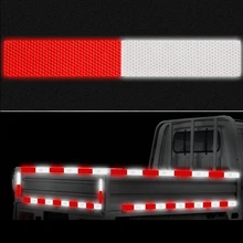 Red and White Adhesive Safety Tape Reflective Sticker For Car