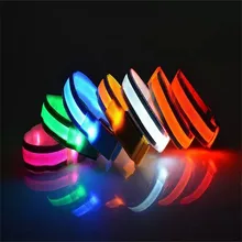 Reflective Light Band Led Light Arm Armband Strap Safety Belt For Outdoor Night Running Cycling Running Led Light Wristband