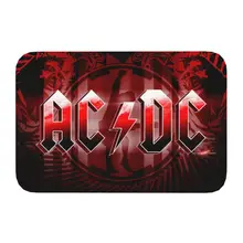 Retro Rock Heavy Metal AC DC Front Door Floor Entrance Mat Indoor Bath Kitchen Doormat Living Room Carpet Rug Footpad