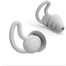 Reusable Safe Silicone High Fidelity Earplug  Soft Silicone Ear Plugs Tapered Sleep Noise Reduction Earplugs Sound (Reduce 40dB)