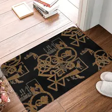 Rock Hip Hop Non-slip Doormat Zep Pattern Living Room Bedroom Mat Welcome Carpet Indoor Modern Decor