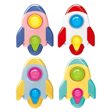 Rocket Simple Dimple Sensory Toys Stress Relief for Kids Autism Special Need Baby Educational Funny Anti-stress Hand Board