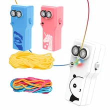 Rope Launcher Propeller With Rope String Controller Handheld Loop Lasso Shooter Thruster Electric Toys For Children