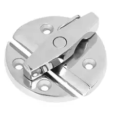 Round Boat Twist Latch Mirror Finish Beautiful Stable Corrosion Proof Easy To Install Turn Button Catch Latch Stainless Steel