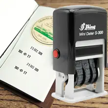S-300 Mini Date DIY Stamp Shipping Receiving Self-Inking DIY Date Stamp Self-Inking Scrapbooking Stationery Stamp Rolling Wheel
