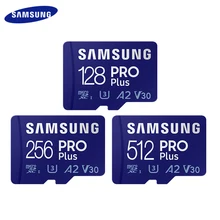 SAMSUNG Micro SD Card PRO Plus High Speed Read Max 160MB/s TF Card 256GB 128GB 512GB V30 A2 U3 SDXC Memory Card For Camera